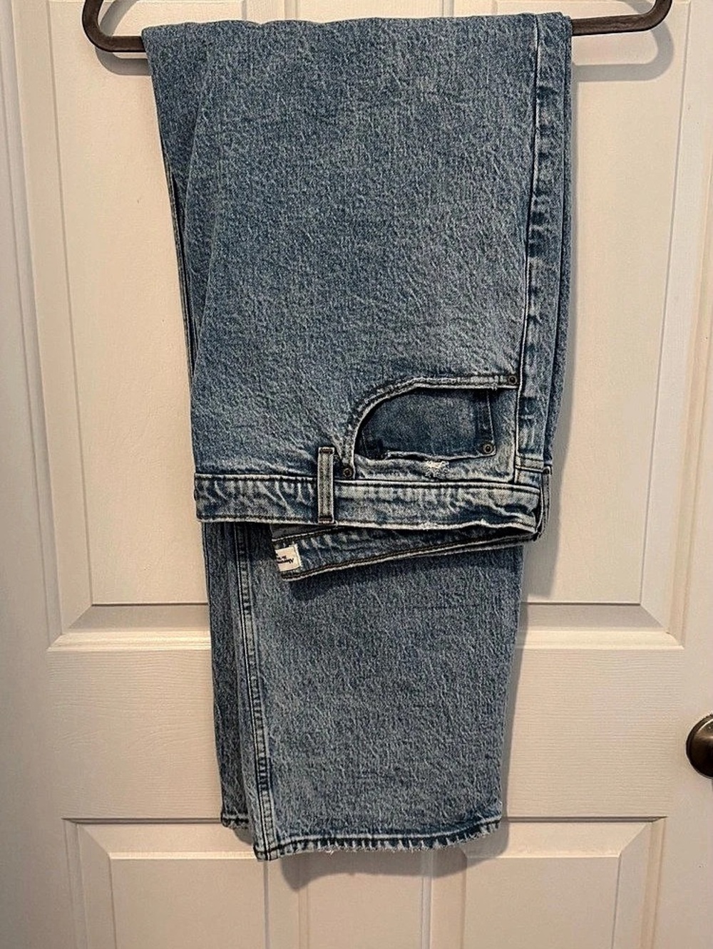 Abercrombie & Fitch The '90s Relaxed Jean High Rise Blue Waist 34